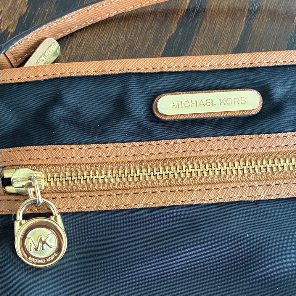 Michael Kors Black and Brown Wristlet - Picture 3 of 4